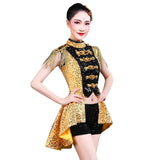 Stage Costume Red Tassels Bikini Costumes Nightclub Bar